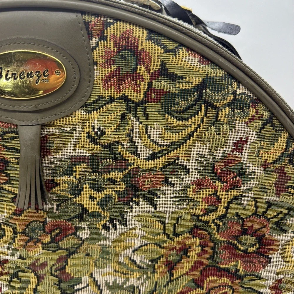 Vintage Firenze Floral Tapestry Garment Bag
